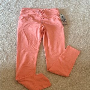 New, Tags attached. Coral Drawstring Leggings